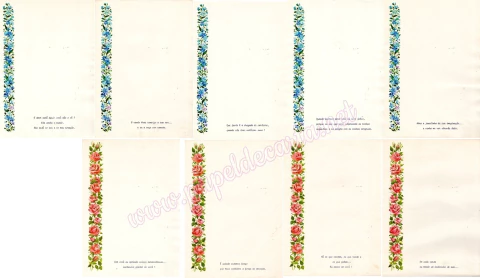 Lote 57 - Coleção de Papéis de Carta Floral - comprar online