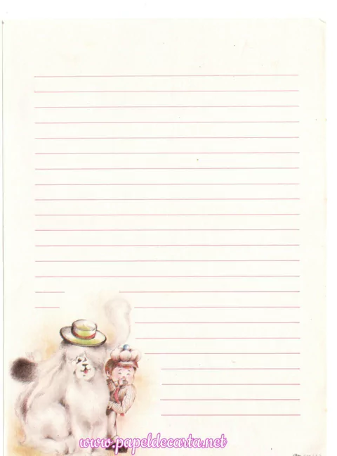 Papel de Carta Palhaço - Cindy Cód CF-2