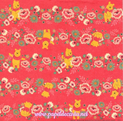 Papel de Carta Importado do Japão - Origami n. 26 - Ursinho Pooh