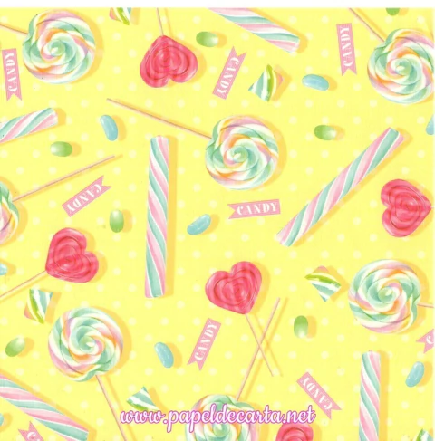 Papel de Carta Importado do Japão - Origami n. 61 - Sweet candies