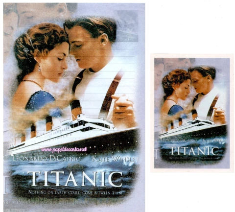 Conjunto de Papel de Carta Titanic Importado - n. 10