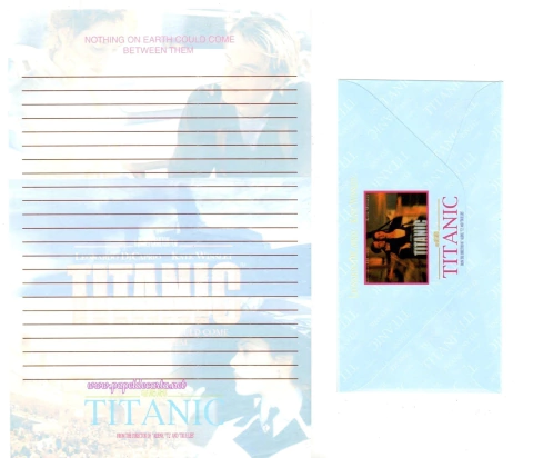 Conjunto de Papel de Carta Titanic Importado - n. 12