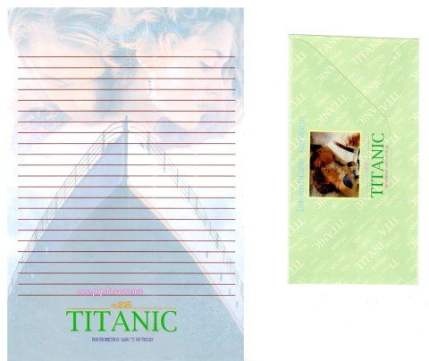 Conjunto de Papel de Carta Titanic Importado - n. 14