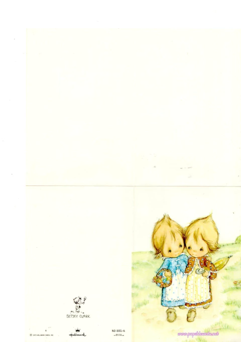 Notecard - Coleção Betsey / Maria Cebola importado e raro 1972 - comprar online