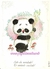 Papel de Carta Love Print nº 233 - Panda - Bichinho