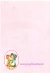 Papel de Carta Cromocart menininha fundo rosa