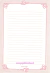 Papel de Carta Sunny & Candy - Borda Rosa