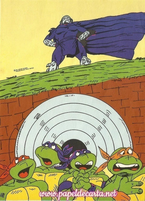 Coleção de Papel de Carta - Tartarugas Ninja nº 06