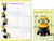 Conjunto de Papel de Carta Minions - M1N10N Math