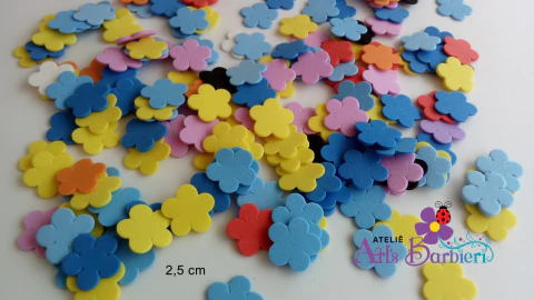 100 Apliques de Flor P em E.V.A