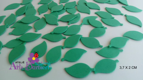 100 Apliques Folha P em E.V.A