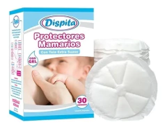 PROTECTORES MAMARIOS DISPITA CON TELA EXTRA SUAVE X 24 UNIDADES