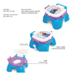 Pelela DISNEY FROZEN Sistema de Aprendizaje 3 en 1 + Toallitas Hùmedas HUGGIES FROZEN x 48 unidades de Regalo en internet