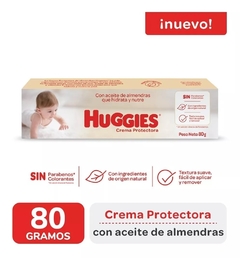 Crema Protectora HUGGIES Con Aceite de almendras SIN PARABENOS Hipoalergènica x 80 gr