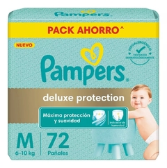 Pampers DELUXE PROTECTION M 72 unidades Hipoalergènico con Indicador de humedad