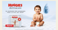 NUEVO !!! HUGGIES DERMACARE M x 58 unidades ULTRA SUAVE MAYOR ABSORCIÒN CON VITAMINA E PARA PREVENIR PASPADURAS - Pañalera Wendy