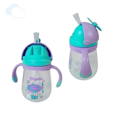 Vaso de Entrenamiento DISPITA Antiderrame con asas x 280 ml