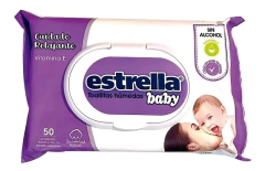 Toallitas humedas estrella baby CUIDADO RELAJANTE x 50 unidades