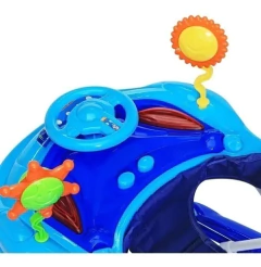 Andador Caminador Bebè FELCRAFT Autito C/manija Bandeja Musical 3 alturas - comprar online