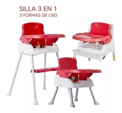 Silla de comer ISAKITO 3 en 1 (Silla Alta - Silla Baja - Booster) - comprar online