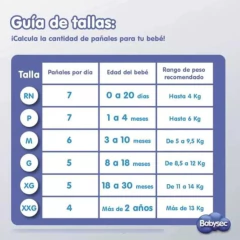 Babysec ULTRA SOFT P 50 unidades HIPOALERGÈNICO - comprar online