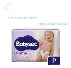 Babysec PREMIUM SOFT P 50 unidades HIPOALERGÈNICO - comprar online