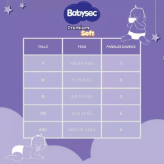 Babysec PREMIUM SOFT P 50 unidades HIPOALERGÈNICO - tienda online