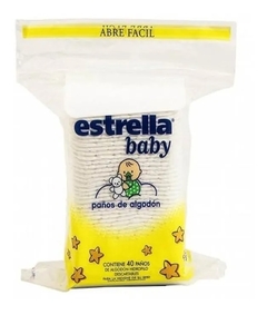 ESTRELLA BABY PAÑOS DE ALGODÒN X 40 UNIDADES