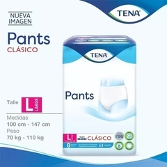 TENA PANTS CLASICO TALLE L UNISEX X 8 UNIDADES DE 70 A 110 KG en internet