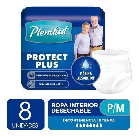 PLENITUD Ropa Interior Protect Plus P / M 8 unidades MÁXIMA ABSORCIÓN