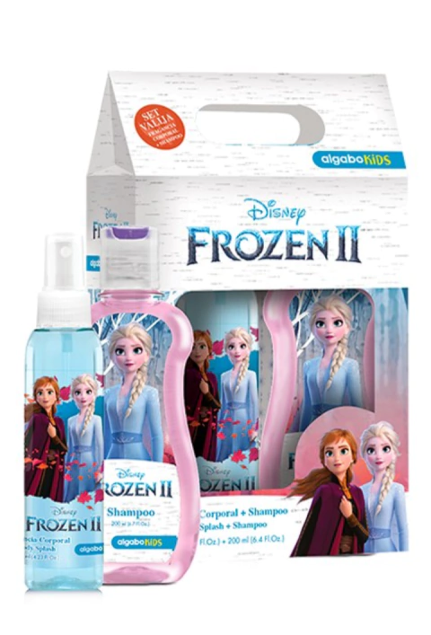 Set de Regalo FROZEN II Fragancia Corporal Body Splash x 125 ml + Shampoo x 200 ml ALGABO KIDS