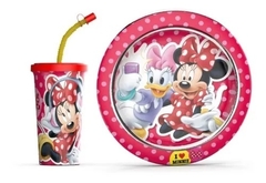 SET DE REGALO DISNEY JUNIOR MINNIE PLATO + VASO SPORT + CUCHARA