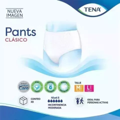 TENA PANTS CLASICO TALLE L UNISEX X 16 UNIDADES DE 70 A 110 KG en internet