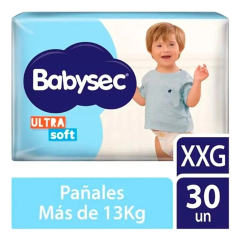 Babysec ULTRA SOFT XXG 30 unidades HIPOALERGÈNICO (comprando en el local, cada unidad te quedará a un precio único e inigualable en zona sur)