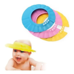 VISERA DE BAÑO , SUAVE, IMPERMEABLE, PROTECCIÒN PARA LOS OJOS Y OÌDOS DEL BEBÈ POR LA CAIDA DEL SHAMPOO Y EL AGUA - comprar online