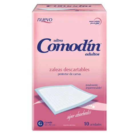 Zalea descartable COMODIN Talle G 10 unidades 60 X 90 cm.