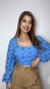 Cropped Aya em Algodão com Bordado