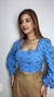 Cropped Aya em Algodão com Bordado - La Jansen Closet