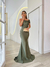 vestido longo justo verde oliva madrinhas 
