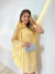 Vestido Curto Crepe com Flor