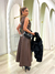 Vestido Midi de Couro - Puro Charme Store - Loja de Roupa Feminina 