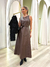 Vestido Midi de Couro - loja online