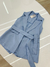 conjunto alfaiataria colete e short azul 