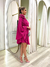 Vestido Curto Crepe com Flor - Puro Charme Store - Loja de Roupa Feminina 