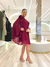 Vestido Crepe Musseline com Flor