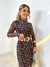 Vestido longo animal print 