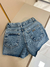 Short Jeans Destroyed Lavagem Escura na internet