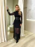 vestido longo de tule preto
