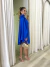 Vestido Curto Crepe com Flor