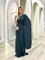 Vestido Fluity com Manga Capa e Fenda - loja online